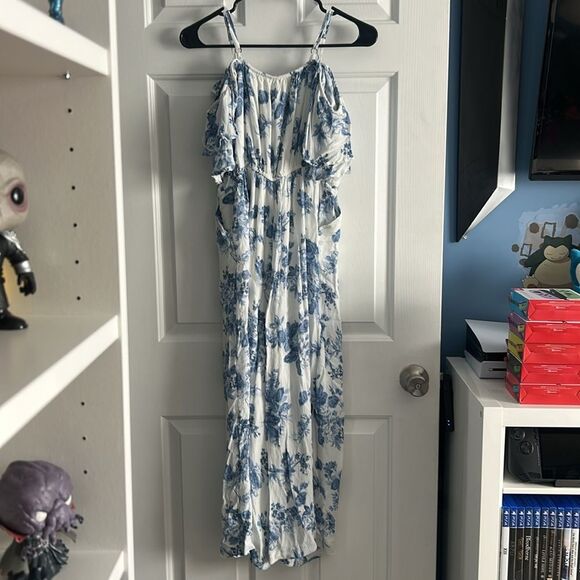 Abercrombie Kids Girl’s Floral Romper Jumpsuit Ruffle Sleeve Size 15/16 - Picture 6 of 7